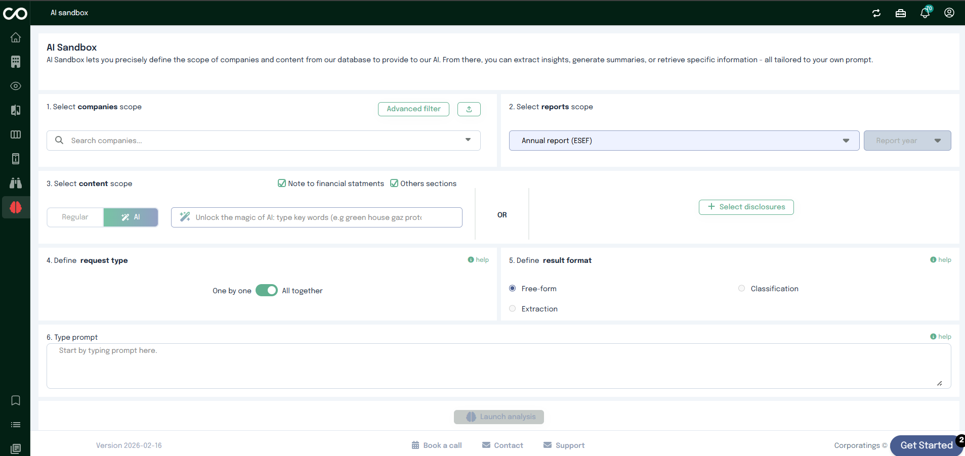 AI Sandbox – overview